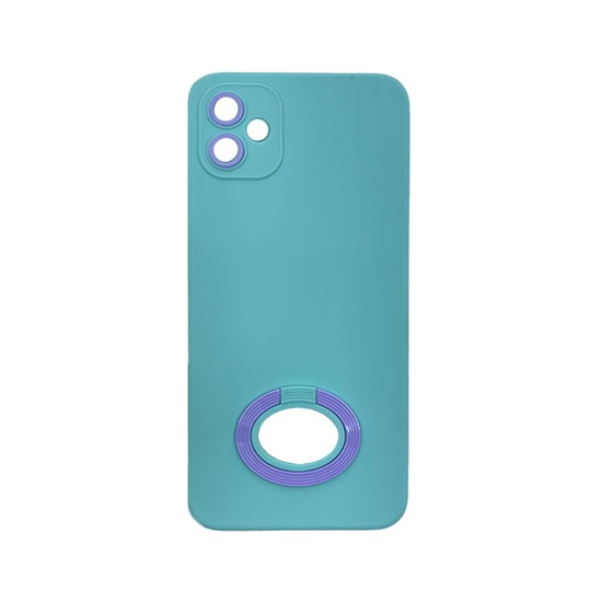 Silicone Case with Support Ring for Samsung Galaxy A04e Green Silicone Case with Support Ring for Samsung Galaxy A04e Green